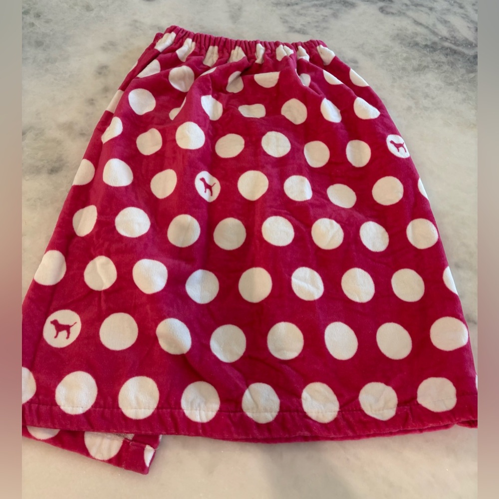 Victoria Secret Pink Polka Dot Towel Wrap - Picture 6 of 6